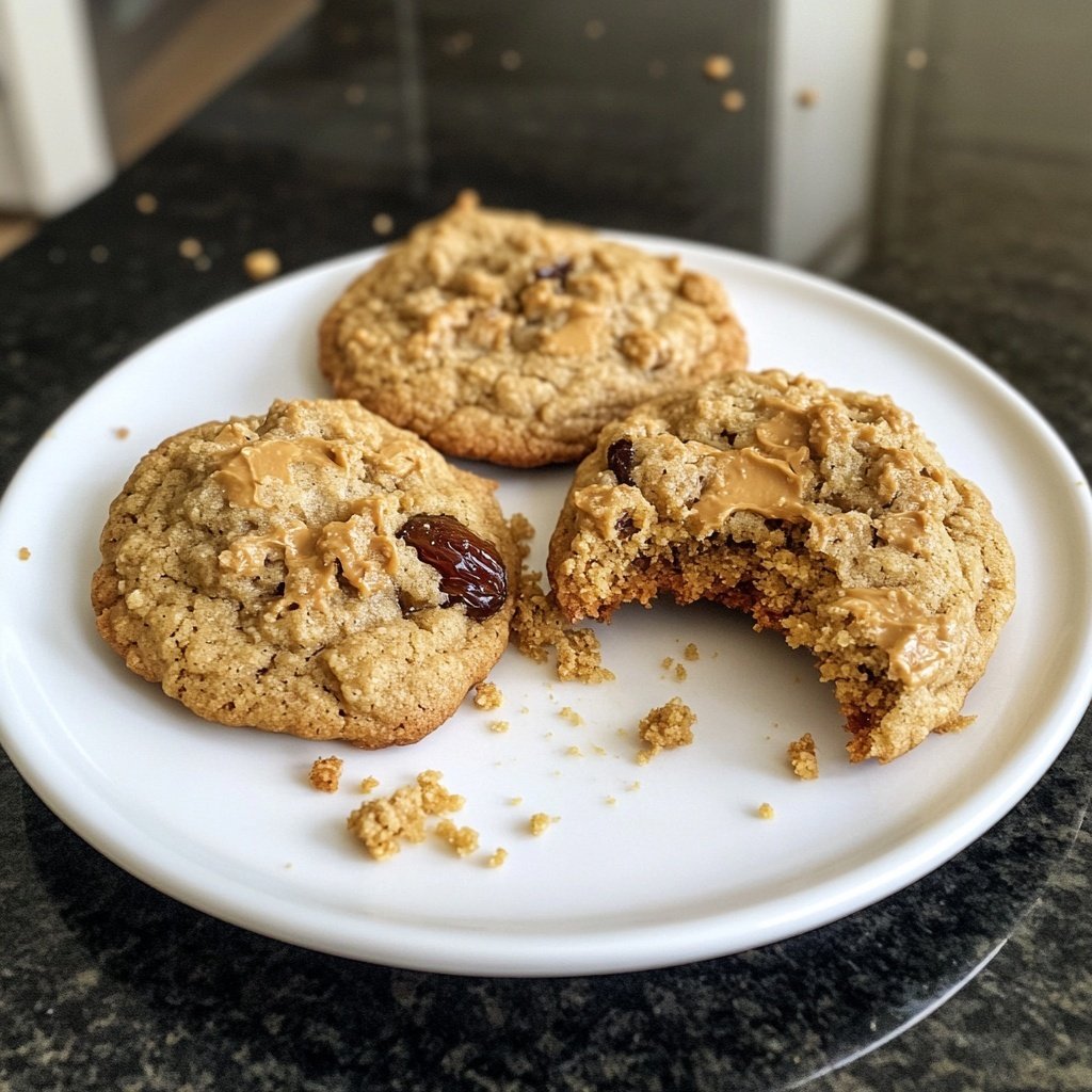 Dattel-Erdnussbutter-Cookies – vegan