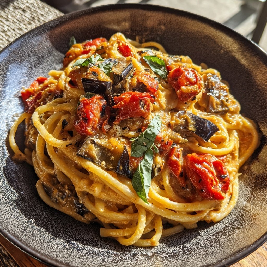 Internationale Küche Italienische Pasta alla Norma