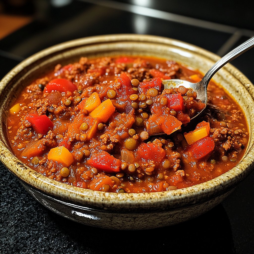 Chili sin Carne mit Linsen