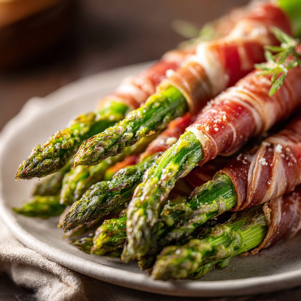 Grüner Spargel Mit Schinken