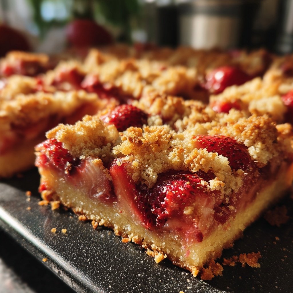 Erdbeer Blechkuchen Mit Streuseln