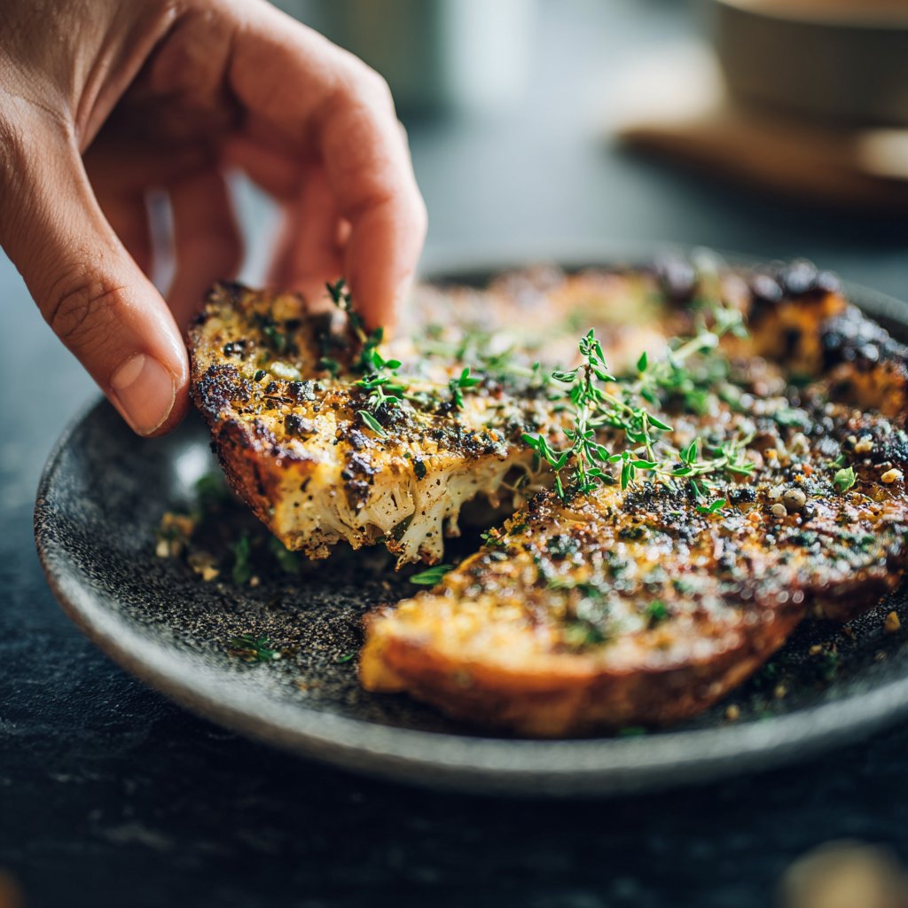 Blumenkohl Steak Aus Dem Ofen
