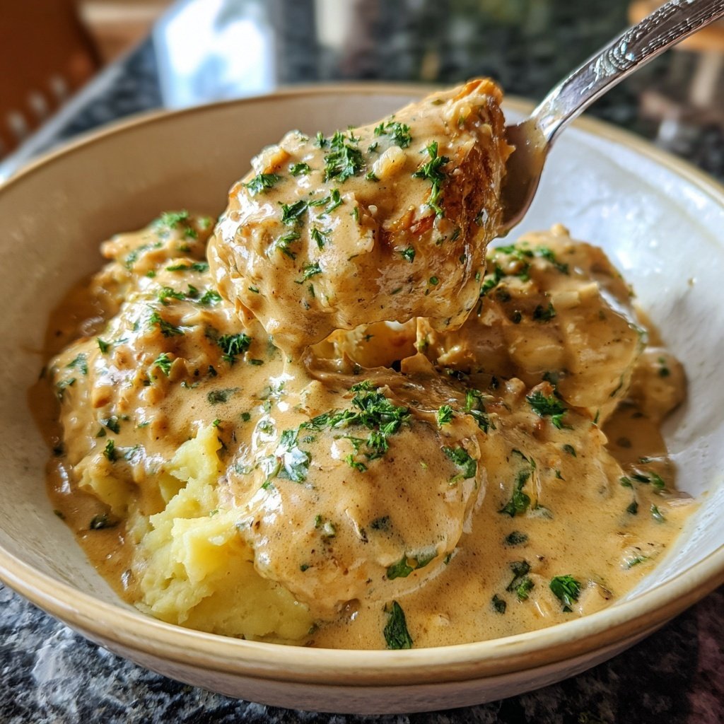 Hausmannskost Cremiges Hähnchen mit Kartoffelpüree