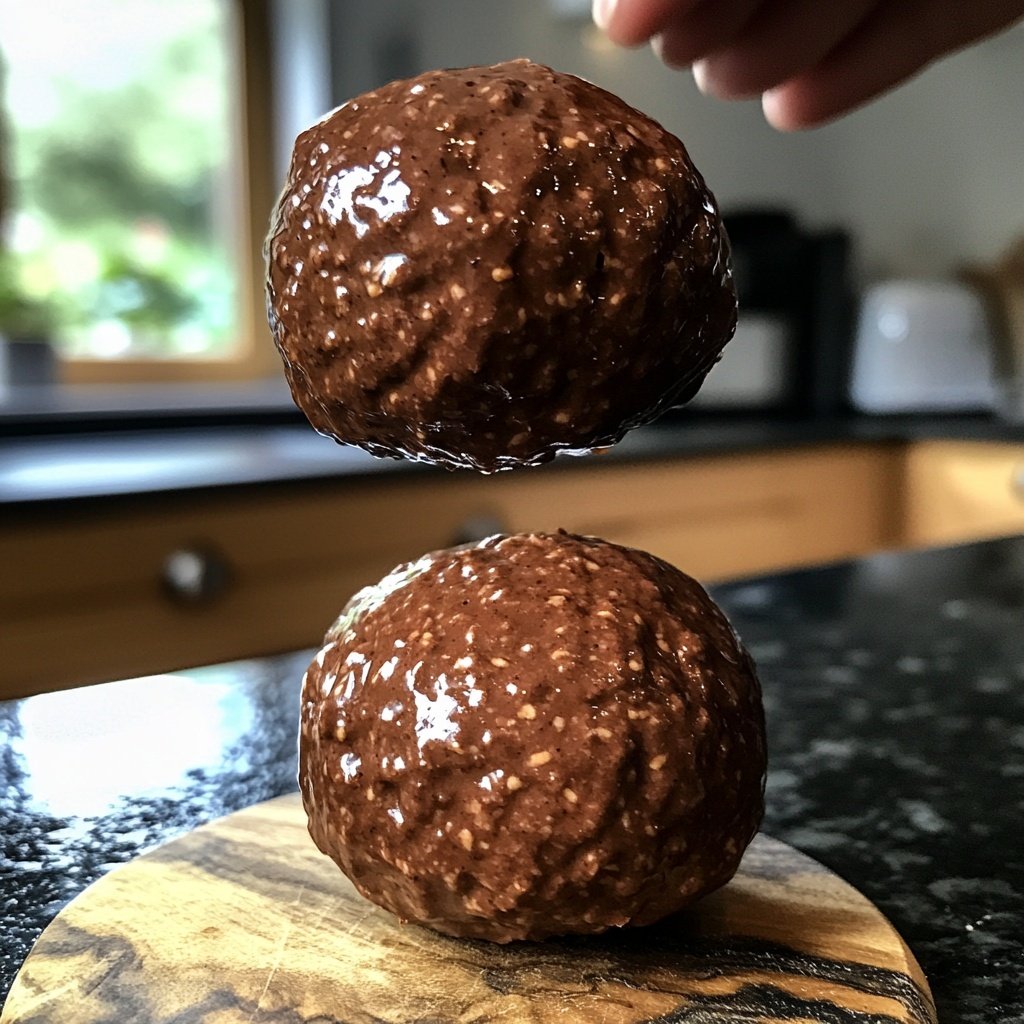 Protein Bällchen mit Kakao und Datteln